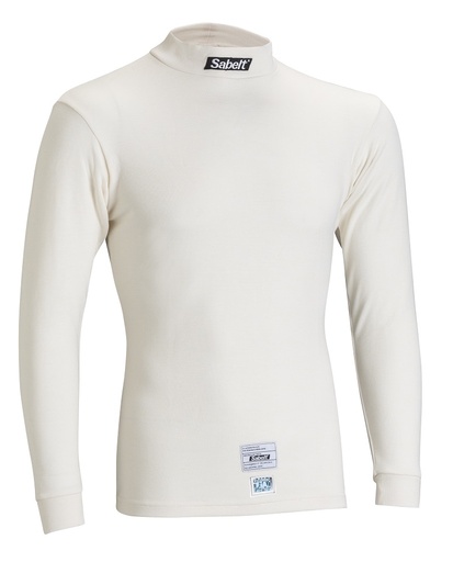 Camiseta regular fit ignifuga Sabelt UI600 - FIA8856-2018 (Bianco)