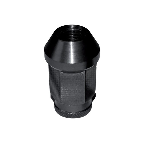 [614DAAL6] Écrou de roue fermé M14X1.5, L : 27 mm, noir, Aluminium