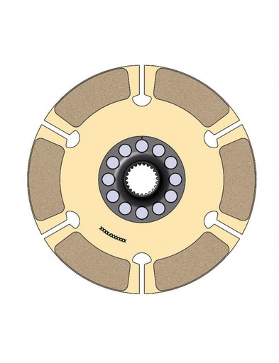 [CP8600-A043] Clutch disc AP Racing Rigide 184mm 22.0x26-7.11