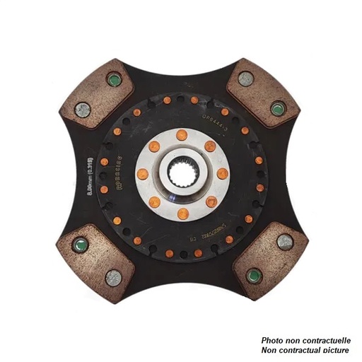 [CP6444-5] Disque d'embrayage AP RF Ø228 mm - 25.4 mm (1") X 23 - 4 patins - épaisseur 7.37 mm