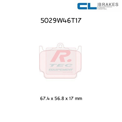 [5029W46T17RC6] 5029W46T17RC6 - Plaquettes CL brakes RC6
