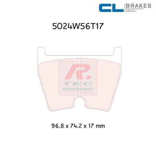 [5024W56T17RC6E] 5024W56T17RC6E - Plaquettes CL brakes RC6E