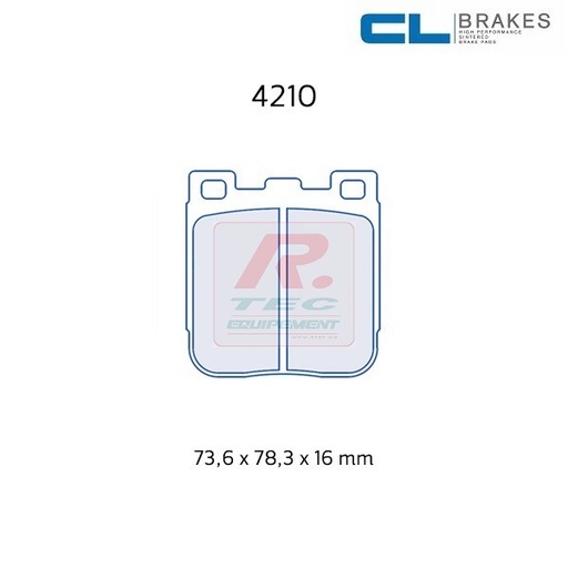 [4210RC8] 4210RC8 - Plaquettes CL brakes RC8