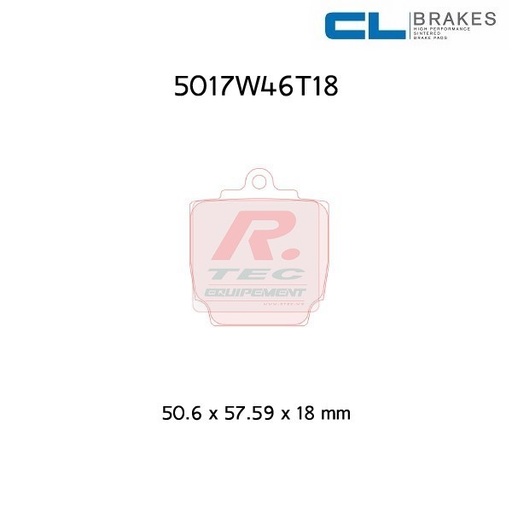 [5017W46T18RC8R] 5017W46T18RC8R - Plaquettes CL brakes RC8