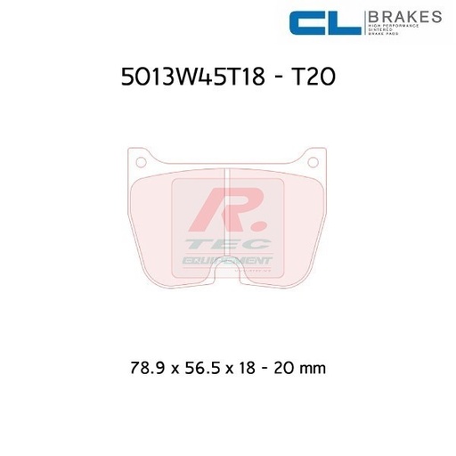 [5013W45T18RC6] 5013W45T18RC6 - Plaquettes CL brakes RC6