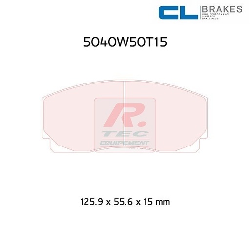 [5040W50T15RC5] 5040W50T15RC5 - Plaquettes CL brakes RC5