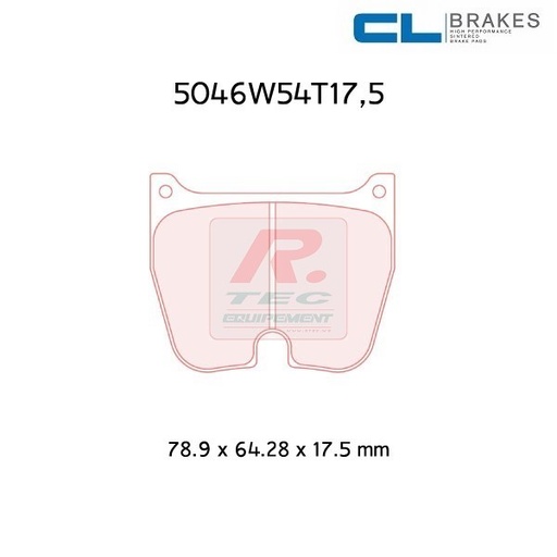 [5046W54T17,5RC8] 5046W54T17,5RC8 - CL brake pads RC8