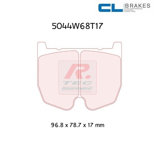 [5044W68T17RC6] 5044W68T17RC6 - Plaquettes CL brakes RC6