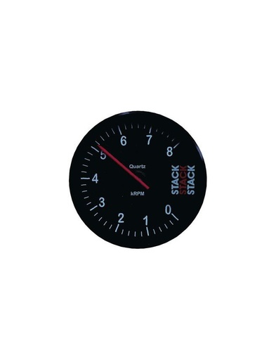 [ST200-08] STACK Rev-counter Clubman 0-8 Ø80 (Black)