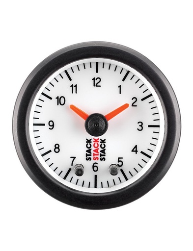 [ST3367] Horloge STACK analogique fond (Blanc)