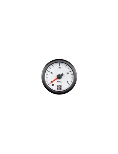 [ST3365] Manomètre de Niveau Carburant - Pro Pas A Pas - 0-280Ohm Progr - Ø 52mm - Blanc
