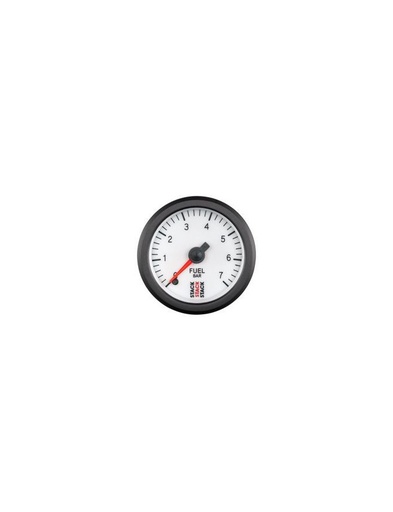 [ST3355] Manomètre de Pression Essence - Pro Pas A Pas - 0-7 Bar - M10 M - Ø 52mm - Blanc