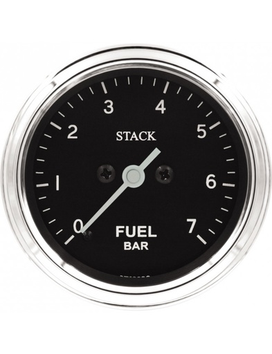 [ST3305C] Manomètre de Pression Essence - Pro Pas A Pas - 0-7Bar - M10 - Ø 52mm - Classique