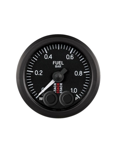 [ST3503] Manomètre de Pression Essence - Pro-Control - 0-1 Bar - M10 M - Ø 52mm - Noir
