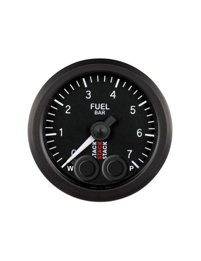 [ST3505] Manomètre de Pression Essence - Pro-Control - 0-7 Bar - M10 M - Ø 52mm - Noir