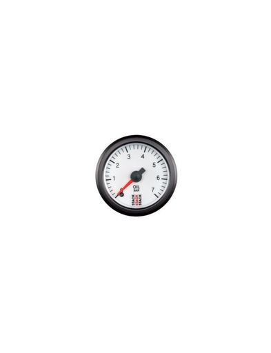 [ST3351] Manomètre de pression d'huile STACK 0-7 bar Pro électrique (Blanc)