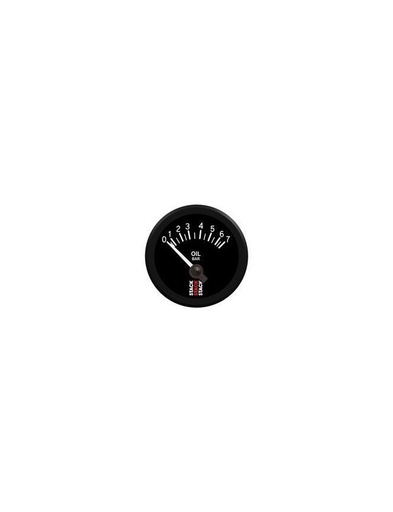 [ST3101] Manomètre de Pression Huile - mécanique - 0-7 Bar - M10 - Ø 52mm - Noir