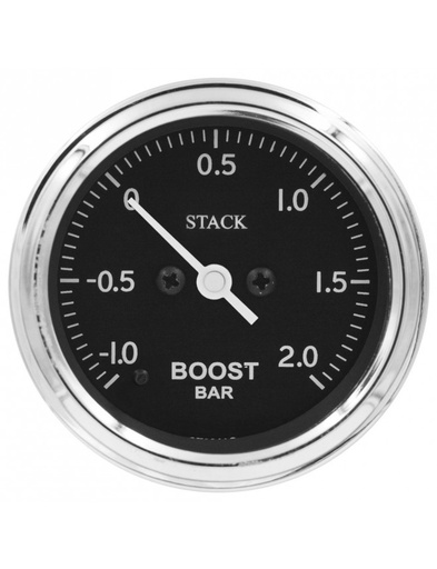 [ST3311C] Manomètre de Pression Turbo - Pro Pas A Pas -1 A +2 Bar - Ø 52mm - Classique
