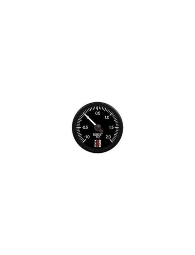 [ST3311] Manomètre de Pression Turbo - Pro Pas A Pas -1 A +2 Bar - Ø 52mm - Noir