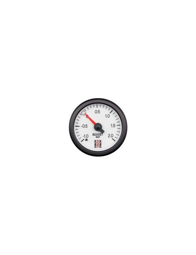 [ST3161] STACK Turbo Pressure gauge -1/+2 bar mechanical (White)