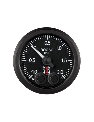 [ST3511] Manomètre de Pression Turbo - Pro-Control -1 A +2 Bar - Ø 52mm - Noir