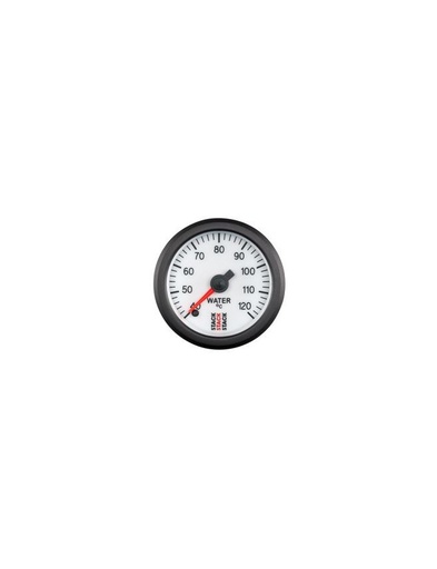 [ST3357] Manomètre de Température Eau - Pro Pas A Pas - 40-120°C - 1/8 Nptf M - Ø 52mm - Blanc