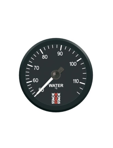 [ST3107] Manomètre de Température Eau - mécanique - 50-115°C - 3/8 Bspt D52mm - Noir