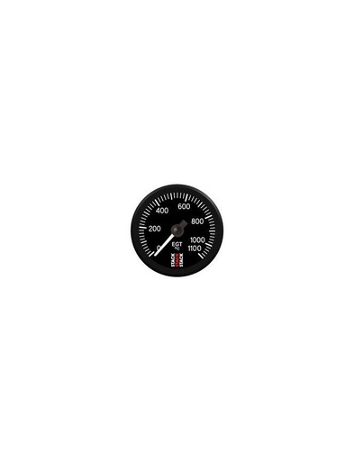 [ST3313] Manomètre de Température Gaz Echappement - Pro Pas A Pas - 0-1100°C - Ø 52mm - Noir