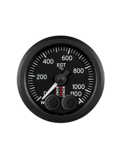 [ST3513] Manomètre de Température Sortie Gaz Echappement - Pro-Control - 0-1100°C - Ø 52mm - Noir