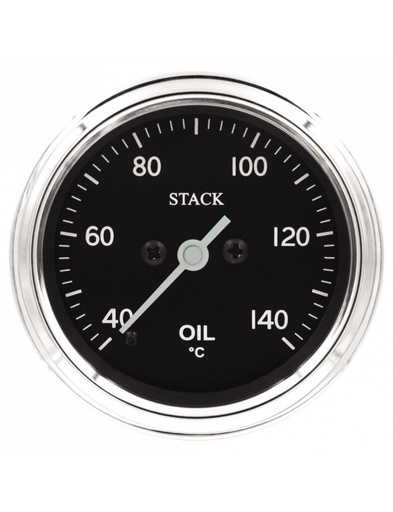 [ST3309C] Manomètre de Température Huile - Pro Pas A Pas - 40-140°C - 1/8Nptf - Ø 52mm - Classique