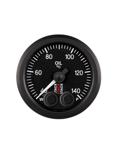 [ST3509] Manomètre de Température Huile - Pro-Control - 40-140°C - 1/8 Nptf M - Ø 52mm - Noir