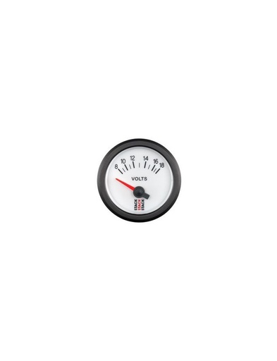 [ST3266] Manomètre Voltmètre 8-18 volt électrique (Blanc)