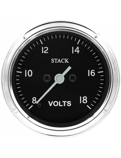 [ST3316C] STACK CLASSIC 52 Gauge Voltmeter 8-18 volt electrical