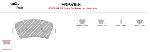 [FRP3158W] FRP3158W - Ferodo brake pads DS1.11