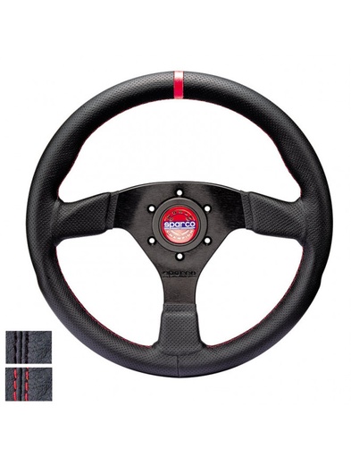 [015R383PLUNRS] Volant R383 Champion Cuir Plat (Rouge)