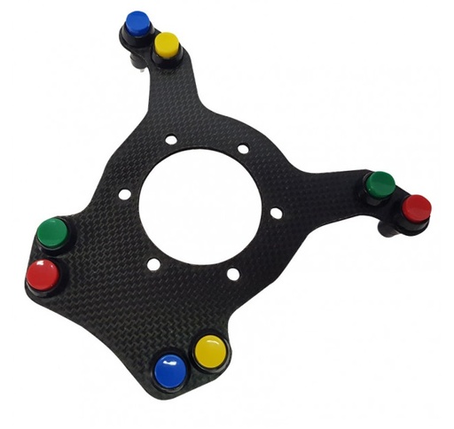 [SPE-PLATINE-PROC] Platine carbone 8 boutons pour volant