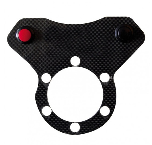 [SPE-PLATINE-C-B] Carbon Steering Wheel Plate 2 push buttons