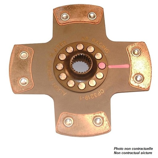 [CP3219-1] Disque d'embrayage AP Ø184 mm - 25.4 mm (1") X 23 - 4 patins - épaisseur 7.11 mm