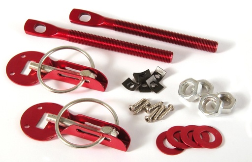 [ATTACHECAPOTROUGE] Aluminium Bonnet Pin (RED)