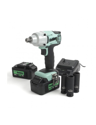 [KWT-002-08] Clé à Choc 18V 1/2'' 430Nm + 2 batteries