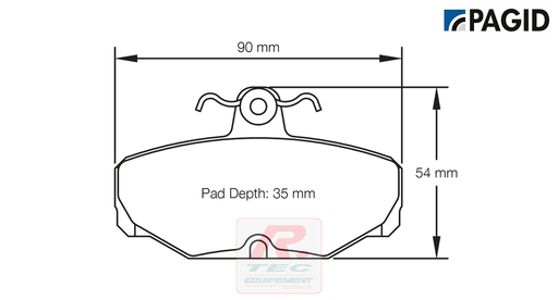 [1163RS14] S1163 - Pagid brake pads RS14