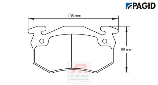 [1610RS42] S1610 - Pagid brake pads RS42