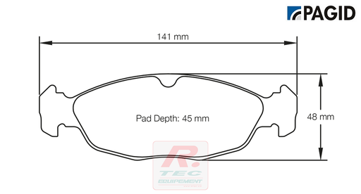 [1620RS42] S1620 - Pagid brake pads RS42