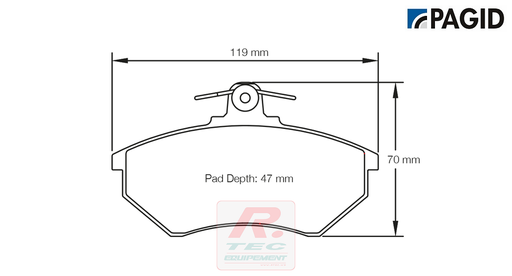 [1743RS14] S1743 - Pagid brake pads RS14