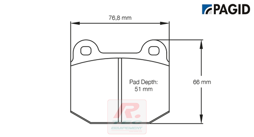 [2593RS14] S2593 - Pagid brake pads RS14