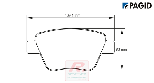 [4936RS44] S4936 - Pagid brake pads RS44