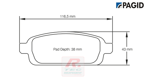 [4939RS44] S4939 - Pagid brake pads RS44