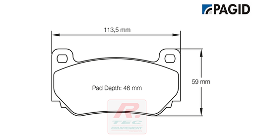 [8076RS14] S8076 - Pagid brake pads RS14