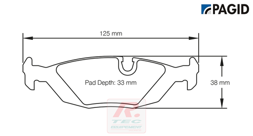 [1141RSL19] S1141 - Pagid brake pads RSL19