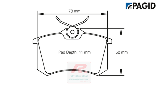 [1158RSL19] S1158 - Pagid brake pads RSL19